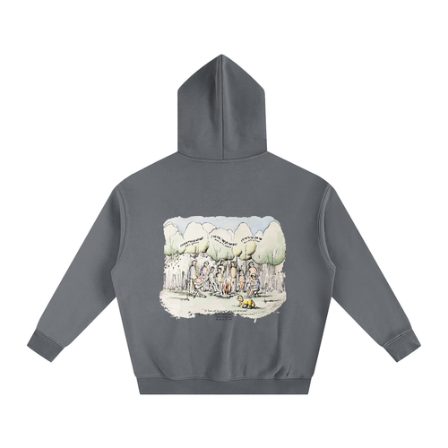 Signature Hillel of Rockland Charcoal Oversize Fleeced Hoodie