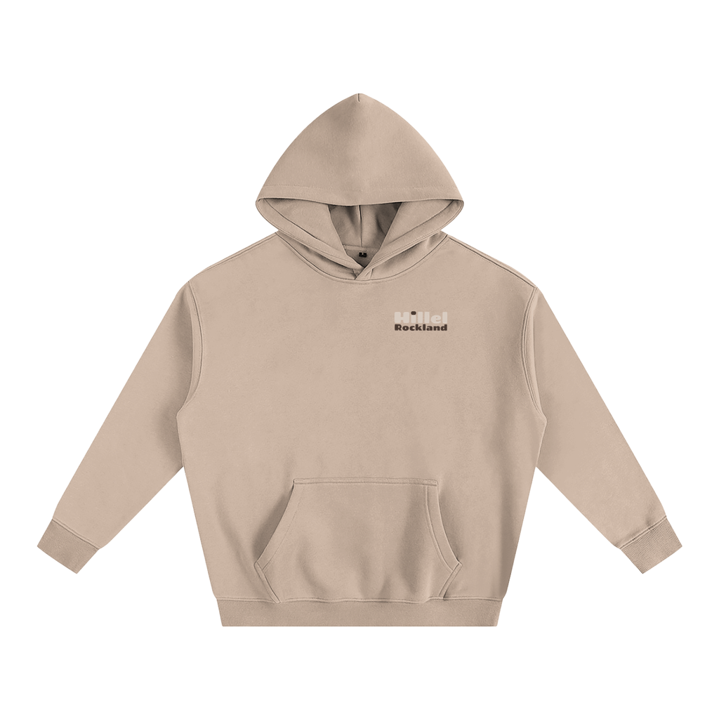 Signature Hillel of Rockland Tan Oversize Fleeced Hoodie