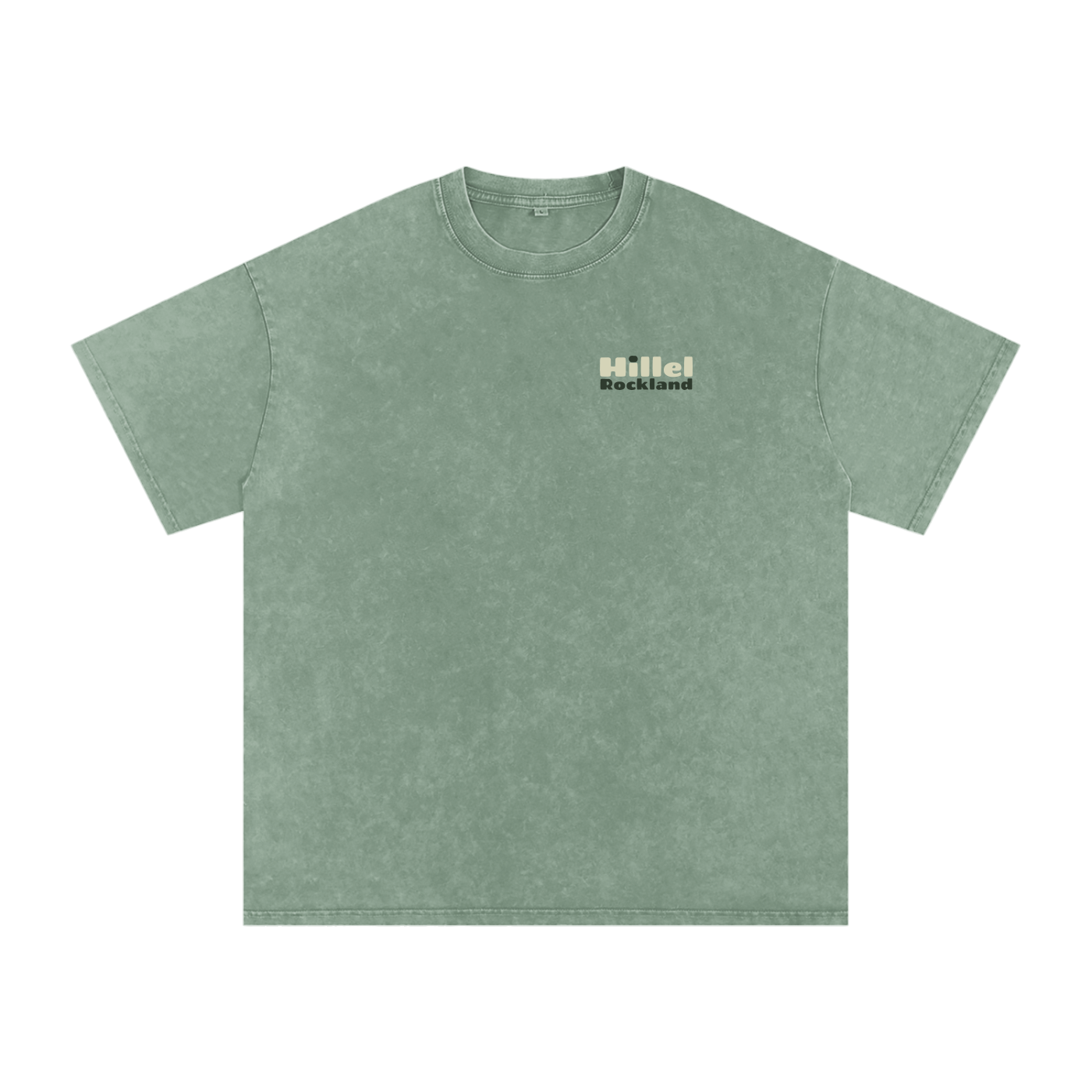 Signature Hillel of Rockland Green Washed Oversized Cotton T-Shirt