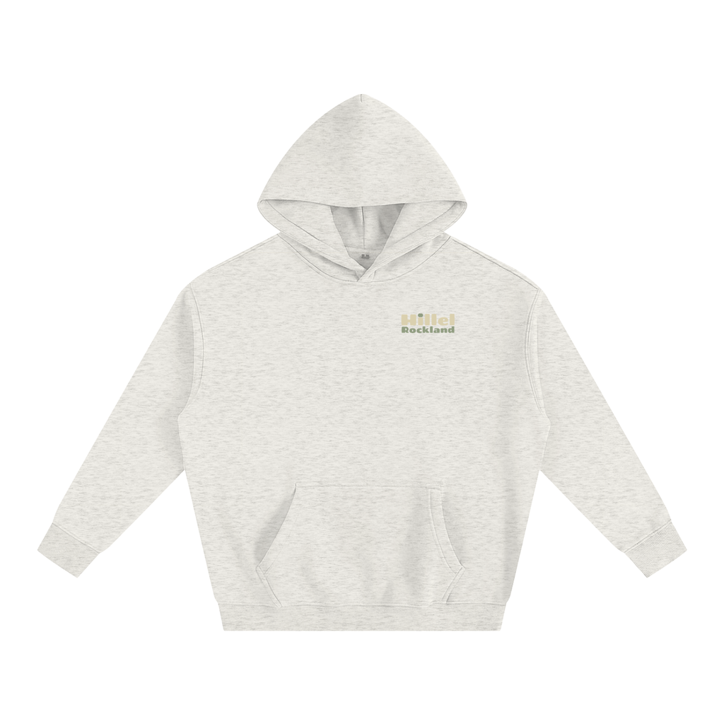 Signature Hillel of Rockland Oat Heather Oversize Fleeced Hoodie