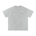 Signature Hillel of Rockland Grey Washed Oversized Cotton T-Shirt