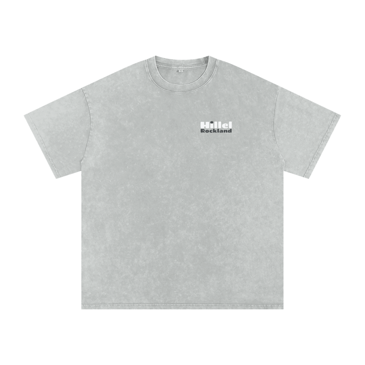 Signature Hillel of Rockland Grey Washed Oversized Cotton T-Shirt