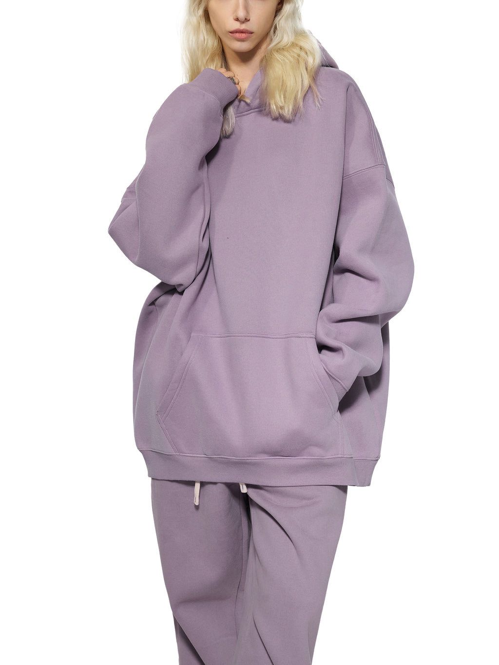 Signature Hillel of Rockland Purple Oversize Fleeced Hoodie