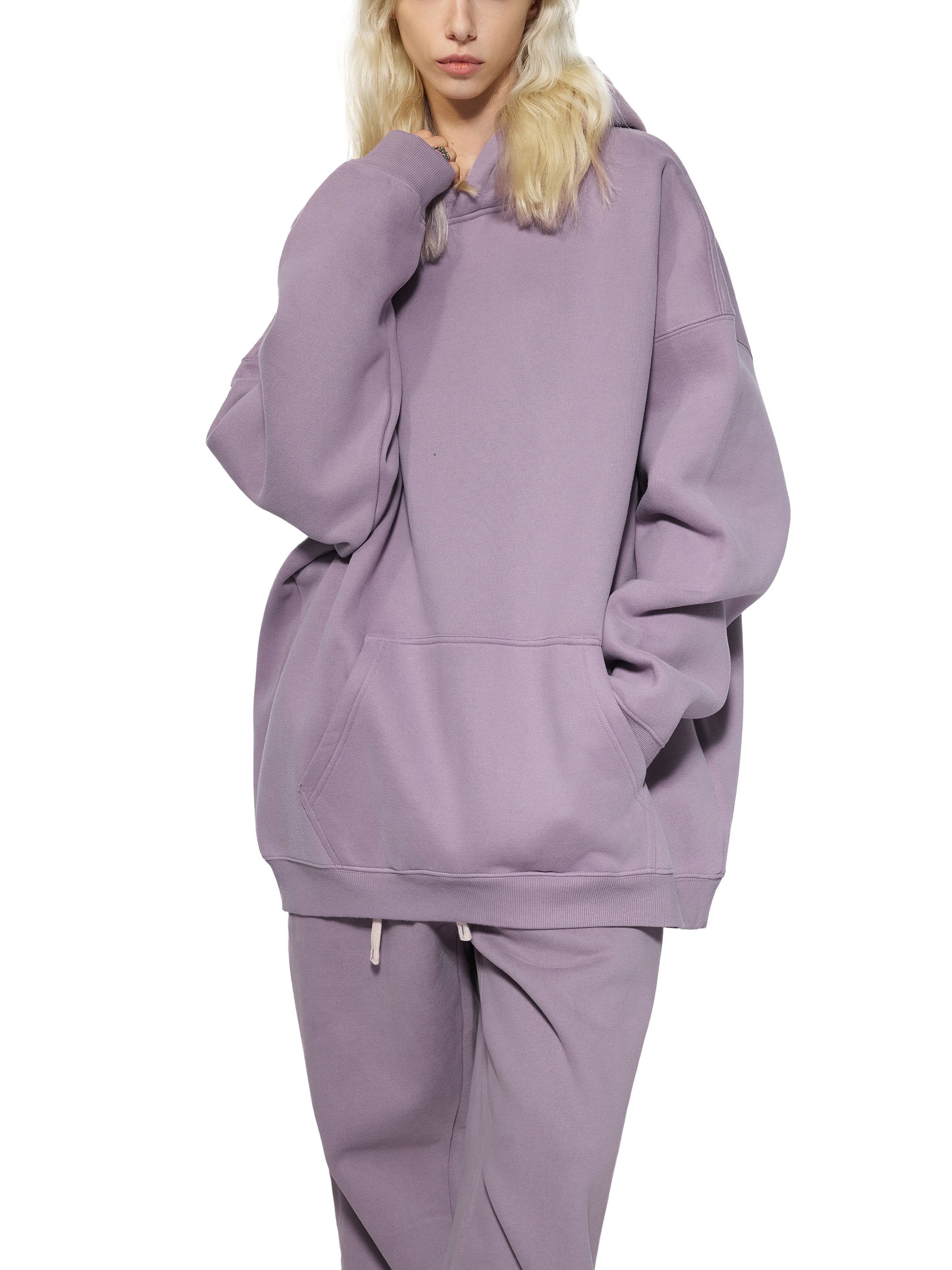 Signature Hillel of Rockland Purple Oversize Fleeced Hoodie
